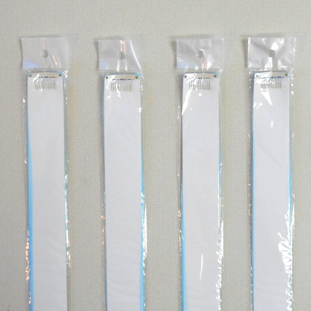 Light Blue 4 Hair Extensions - Picture 4 of 8